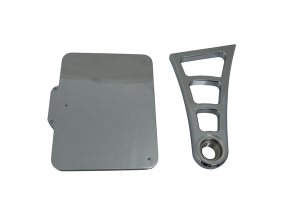 License Plate Side Mounts White