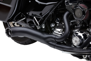 Turn Out 2-into-1 Exhaust System Black, 5, nordicamoto.ro