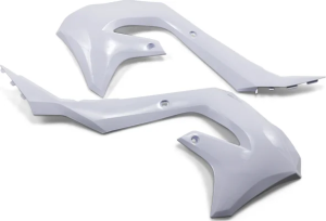 Carcase pentru radiatorul de admisie Powerflow, alb, 1, nordicamoto.ro