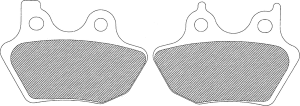 Plăcuțe de frână din metal sinterizat pentru Harley/Buell, 2, nordicamoto.ro