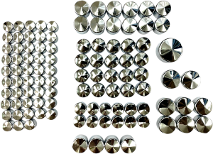 Bolt Cover Deluxe Kit Silver, 1, nordicamoto.ro