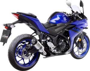 Tobă de eșapament LeoVince LV Pro Slip-On pentru Yamaha – Oțel inoxidabil, Titanium Look, 4, nordicamoto.ro
