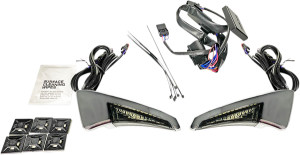 Sequential Tour Pak Seat Back Rest Led Lights White, 1, nordicamoto.ro