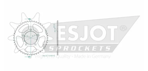 Pinion standard spate 520 negru, 2, nordicamoto.ro