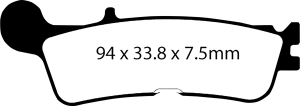 Plăcuțe de frână sinterizate (r)hh(r), 1, nordicamoto.ro