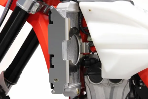 Xtrem Radiator Guards Black, Red, Silver, 3, nordicamoto.ro