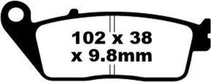 Sfa Series Organic Scooter Brake Pads, 2, nordicamoto.ro