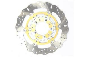 Brake Rotor Gold, Silver, Stainless Steel