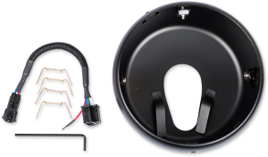Headlight Adapter Kit Black, 1, nordicamoto.ro