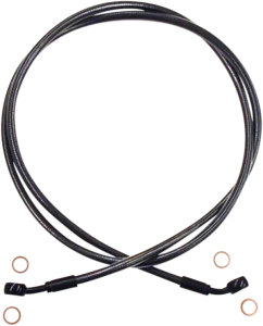 Braided Front Brake Line Black, Black Pearl Oversize [+51 mm (2'')], 1, nordicamoto.ro