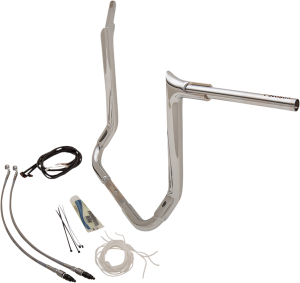 1-1/2(r) Ez Install Pointed Top Handlebar Kit Silver