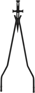 Daggertude Styled Sissy Bar Sticks Silver