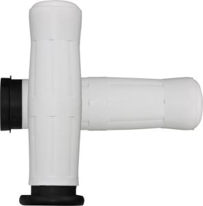 Grip Old Schl Wht Tbw White, 2, nordicamoto.ro
