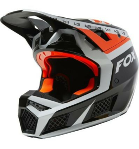 Casca Fox V3 RS Dvide Ece Black/White/Orange