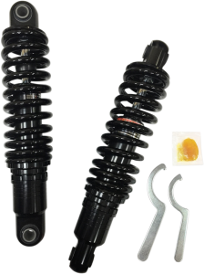 Premium Ride-height Adjustable Shocks Black, 1, nordicamoto.ro