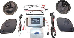 Jmc Rokker® 200w 2-channel Amplifier And Speaker Kit Black, Silver