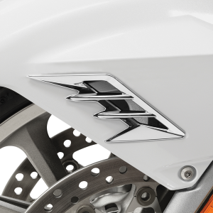 Front Fender Vent Filler Accent Chrome