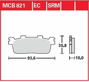 Plăcuțe de frână ceramice din seria Ec, 1, nordicamoto.ro