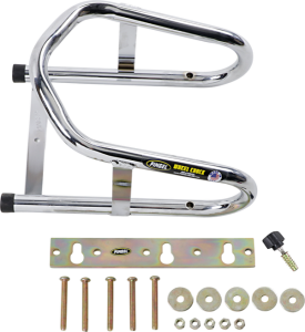 Wheel Chock For Corrugated Floors Chrome