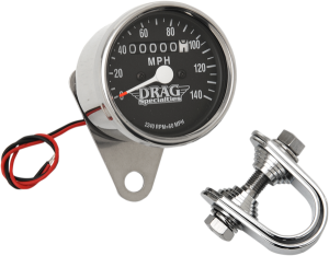 2.4(r) Mini Mechanical Speedometer Black, 1, nordicamoto.ro