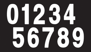 Pro Numbers Black, 4, nordicamoto.ro