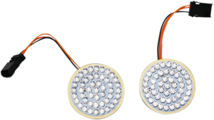 Front Dynamic Ringz Led Turn Signal Insert Amber, White