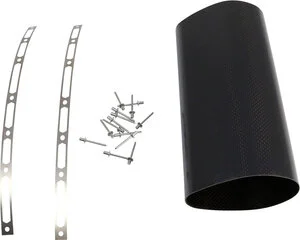 Set manșon pentru toba de eșapament, negru 