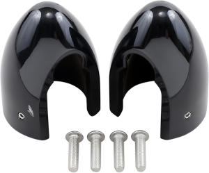 Fork Bullets Axle Nut Covers Black