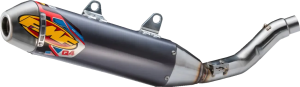 Tub de eșapament Q4 Hex S-a, tip slip-on, anodizat gri, 1, nordicamoto.ro