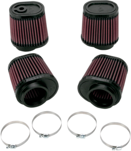 Clamp-on Air Filter Black, Red, 1, nordicamoto.ro