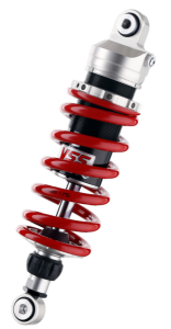 Emulsion Mono Gas Shock Adjustable Length Silver, Red, Black