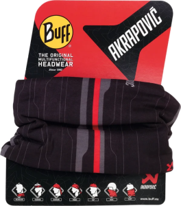 Scarf Black, Gray, Red 