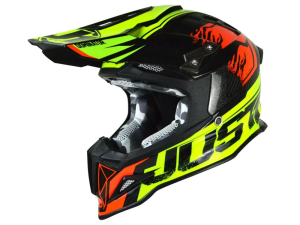 Casca JUST1 J12 Dominator Red/Neon Lime