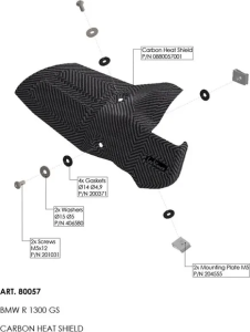 Heat Shield Black, nordicamoto.ro
