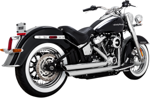 Big Shots Staggered Exhaust Chrome, 2, nordicamoto.ro