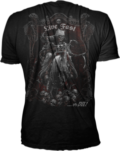 Live Fast Or Die Reaper T-shirt Black 3XL, 3, nordicamoto.ro