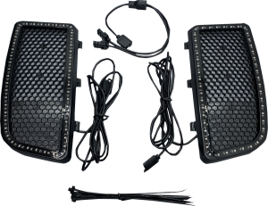 Proglow Color Changing Led Lower Fairing Inserts Black, 4, nordicamoto.ro