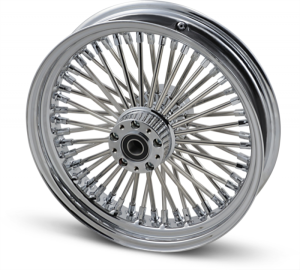 Fat Daddy Front Wheel 16x3.5 Dual-disc Chrome Silver