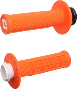 Mânere universale Lock-On cu model „half waffle”, portocalii, 1, nordicamoto.ro