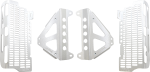 Radiator Guard Brushed Aluminum, 1, nordicamoto.ro