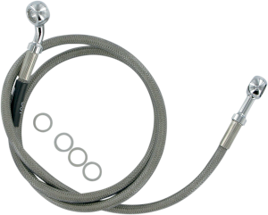 Stock Length Front Brake Line Kit Silver, 1, nordicamoto.ro