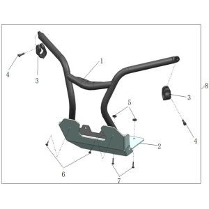 BULL BAR FAȚĂ UTV CFMOTO – NEGRU, 2, nordicamoto.ro