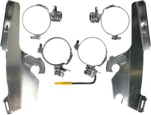 Fats/slim Windshield Trigger-lock Complete Mount Kit Polished, 1, nordicamoto.ro