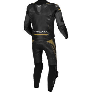 Combinezon de piele 2 piese MACNA TRONNIQ Negru 48, 4, nordicamoto.ro