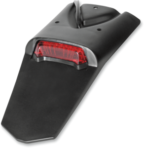 Taillight And License Plate Holder Without Turn Signal Black