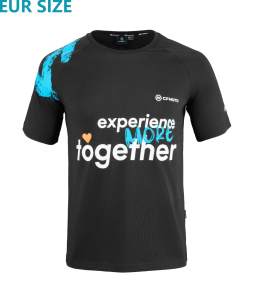 TRICOU CFMOTO ROMANIA EXPERIENCE MORE TOGETHER NEGRU/ALBASTRU, 3, nordicamoto.ro