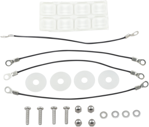 Bagger Budz Saddlebag Bumpers And Pin Retainer Kit Clear, 1, nordicamoto.ro