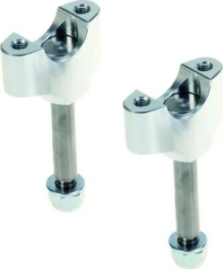 Mx-en Lower Handlebar Clamps Silver, Anodized, 2, nordicamoto.ro