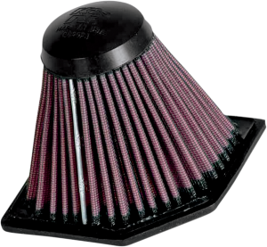 High Flow Air Filter Black, Red