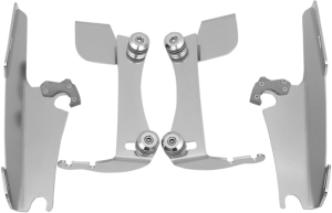 Fats/slim Windshield Trigger-lock Complete Mount Kit Polished, 1, nordicamoto.ro